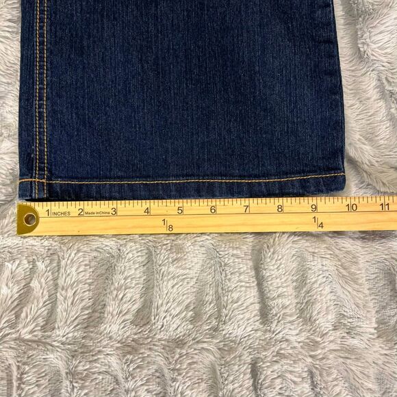Old Navy Jeans Womens Size 16 Bootcut Dark Wash Stretch Denim Plus Western Boho - Picture 8 of 8